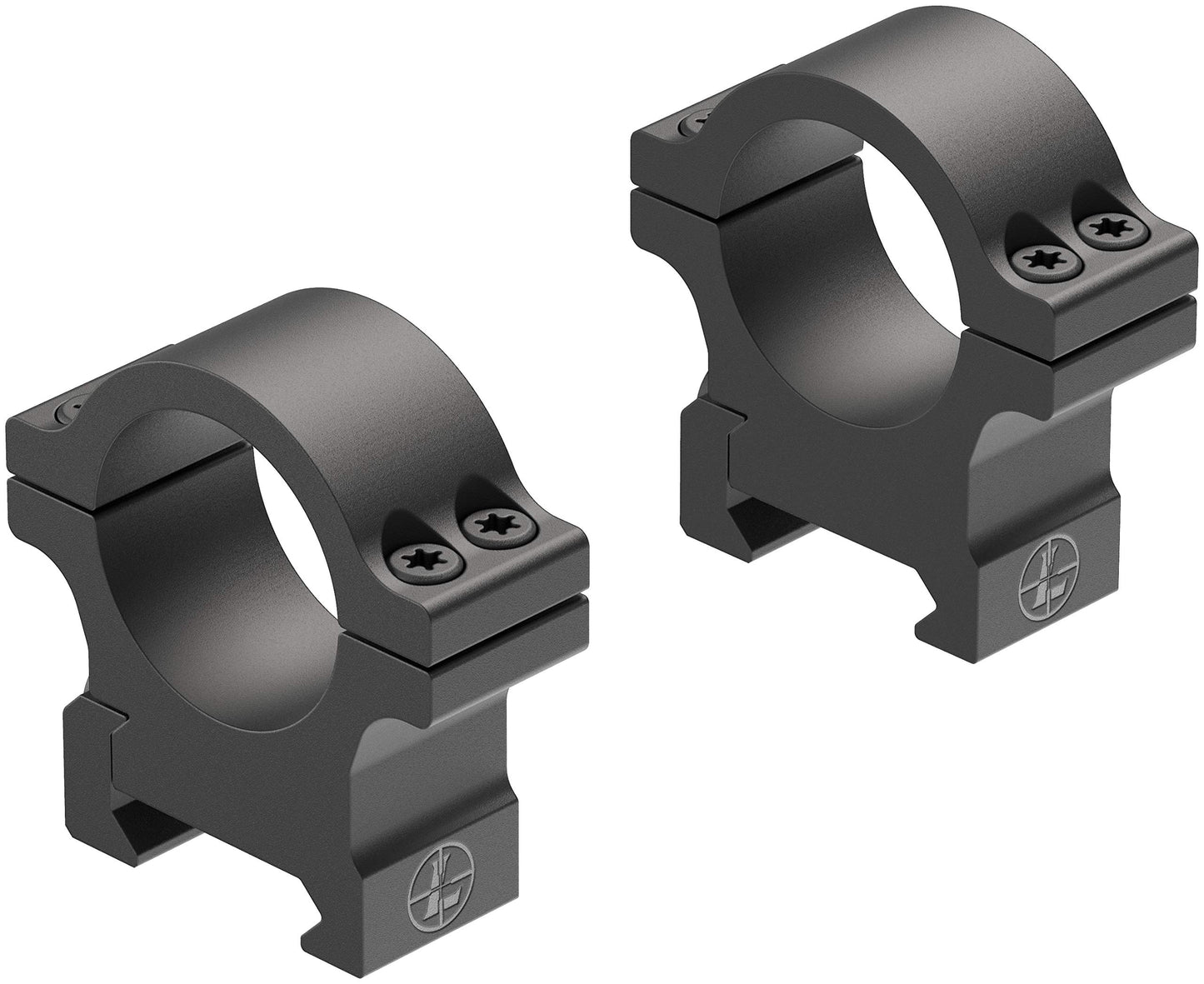Leupold Open Range Cross-Slot Rings 1", 1" Medium with a Matte Finish