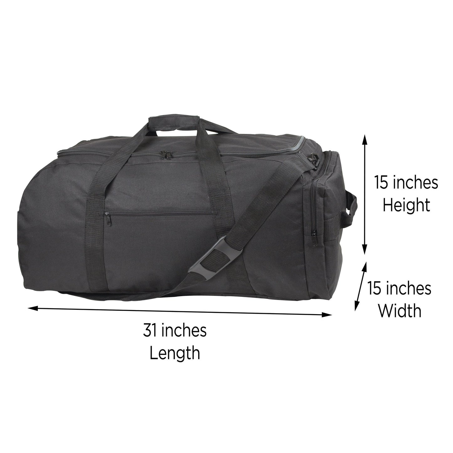 Dalix Extra Large Duffle Bag Outdoors Sports Duffel Bag (Turns Into Backpack)
