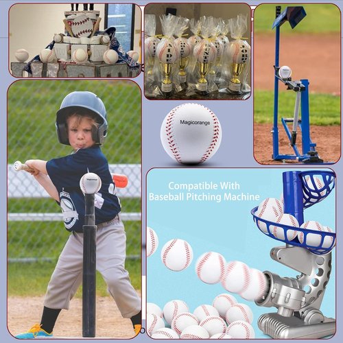 Magicorange Foam Baseball - Perfect for Training, Soft Toss, Batting, Fielding & Pitching Practice