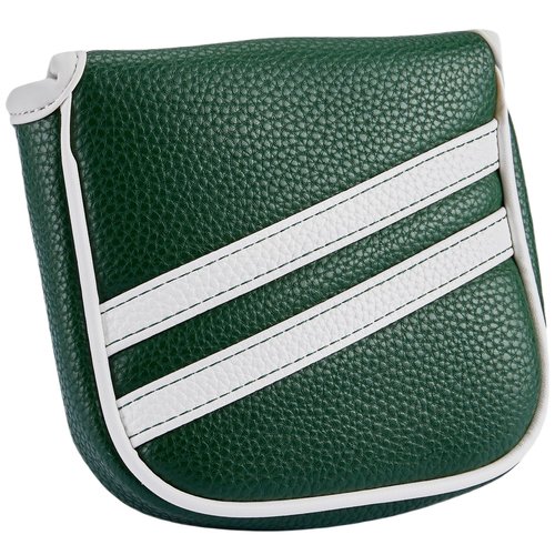 Kimpengofu Vintage Golf Club Head Covers Classic Stripes Square Mallet Putter Cover Magnetic Closure Synthetic PU Leather Headcover (Green Square Mallet)