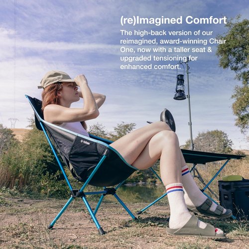 Helinox Chair One Highback - Lightweight High-Performance Camping Chair | Portable & Packable, Biscay Green