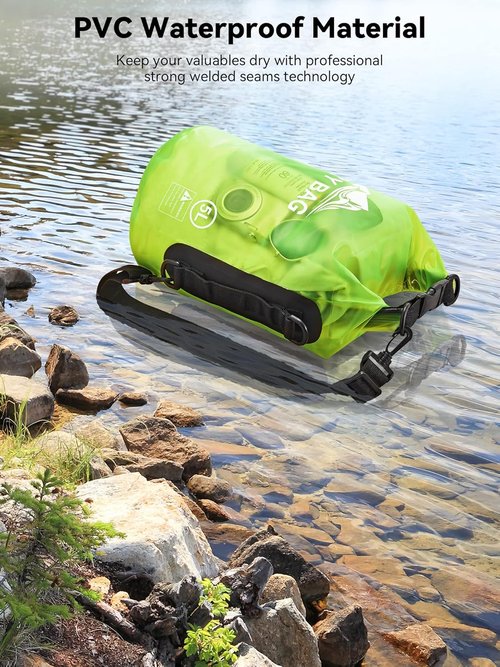 HEETA Waterproof Dry Bag - Lightweight Roll Top Storage for Travel & Outdoor Activities | 5L/10L/20L/30L/40L Sizes