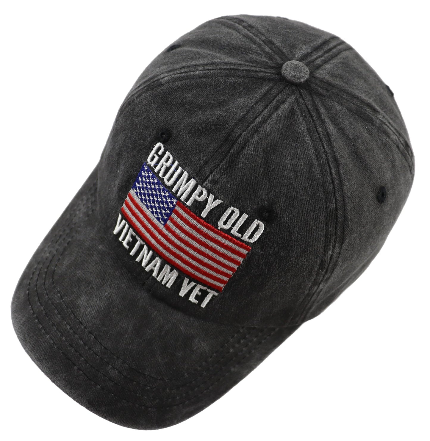 Vietnam Veteran Hats for Men, Grumpy Old Vietnam Vet Army Baseball Cap, Fathers Veterans Day Christmas Birthday Gifts for Papa Dad Grandpa Husband
