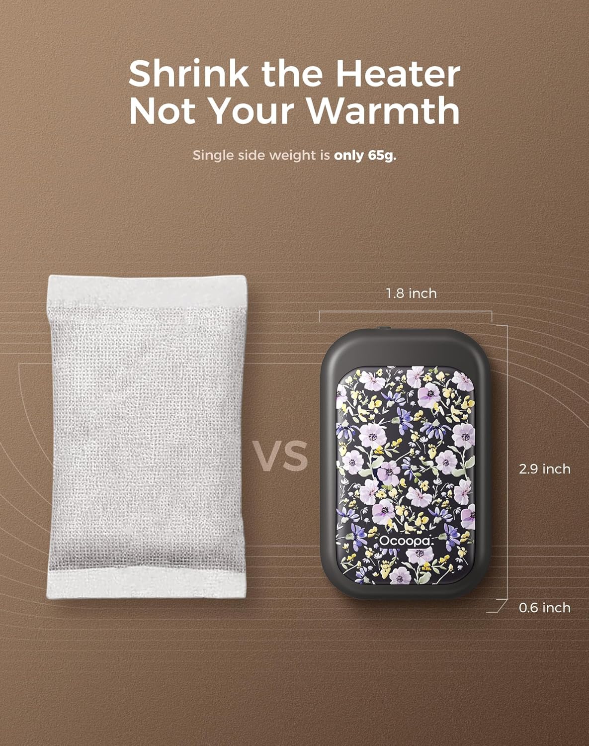 OCOOPA Magnetic Rechargeable Hand Warmers - 2 Pack Card-Style Electric Heaters | 8-Hour Battery Life, UL Certified