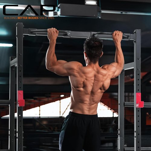 Cap Barbell Power Rack - Versatile Strength Training with Pull-Up Bar & Attachments | Multiple Colors