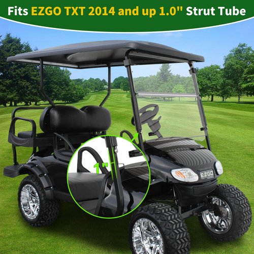 Cartalia EZGO TXT 2014-up Windshield Retaining Clips Kit with Screw Bolts, Golf Cart Windshield Mounting Sash Clips Replacement Only Fit 1"x1" Front Struts Rail for EZGO TXT 2014+ Gas/Electric Models
