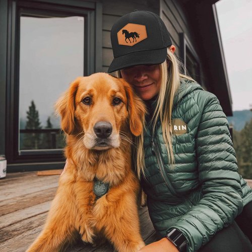 Jiaazerd Horse Baseball Cap for Horse Lovers,Leather Trucker Hat Snapback Hat for Men Women Brown
