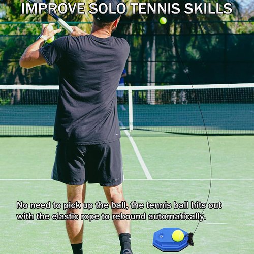 Magicorange Kids Tennis Rackets, Tennis Racket Set of 2 Players Tennis Training Equipment for Parent-Child Activities with Trainer Rebound Balls(Red)