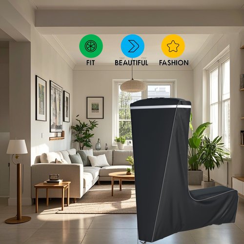GEHENG Electric Scooter Cover, Outdoor Waterproof and Dustproof Scooter Cover, Adults/Kids Electric Scooter Storage Cover, Universal Electric Scooter - L45x W24x H47 Inch, Black