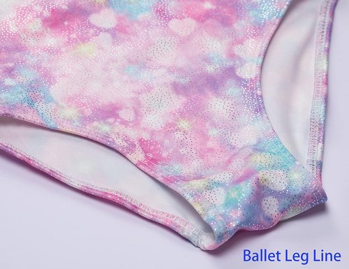 Domusgo Gymnastics Leotards - Sparkly One-Piece Tumbling Outfits for Girls | Comfortable Fit