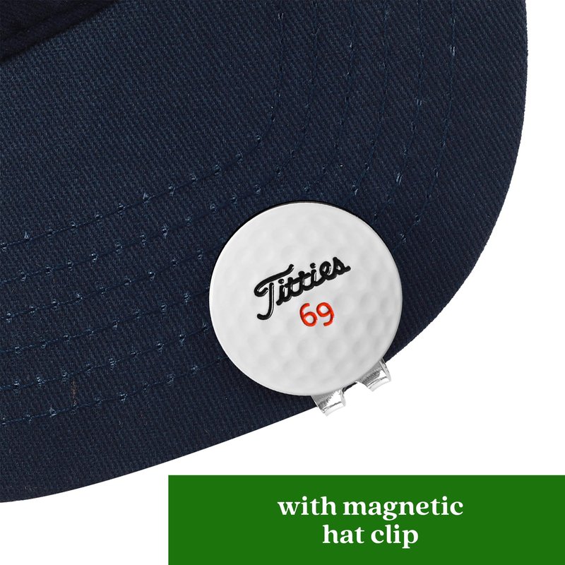 ZEETY Funny 3D Golf Ball Marker with Magnetic Hat Clip – Unique Golf Gifts & Golf Accessories for Men and Women Golfers