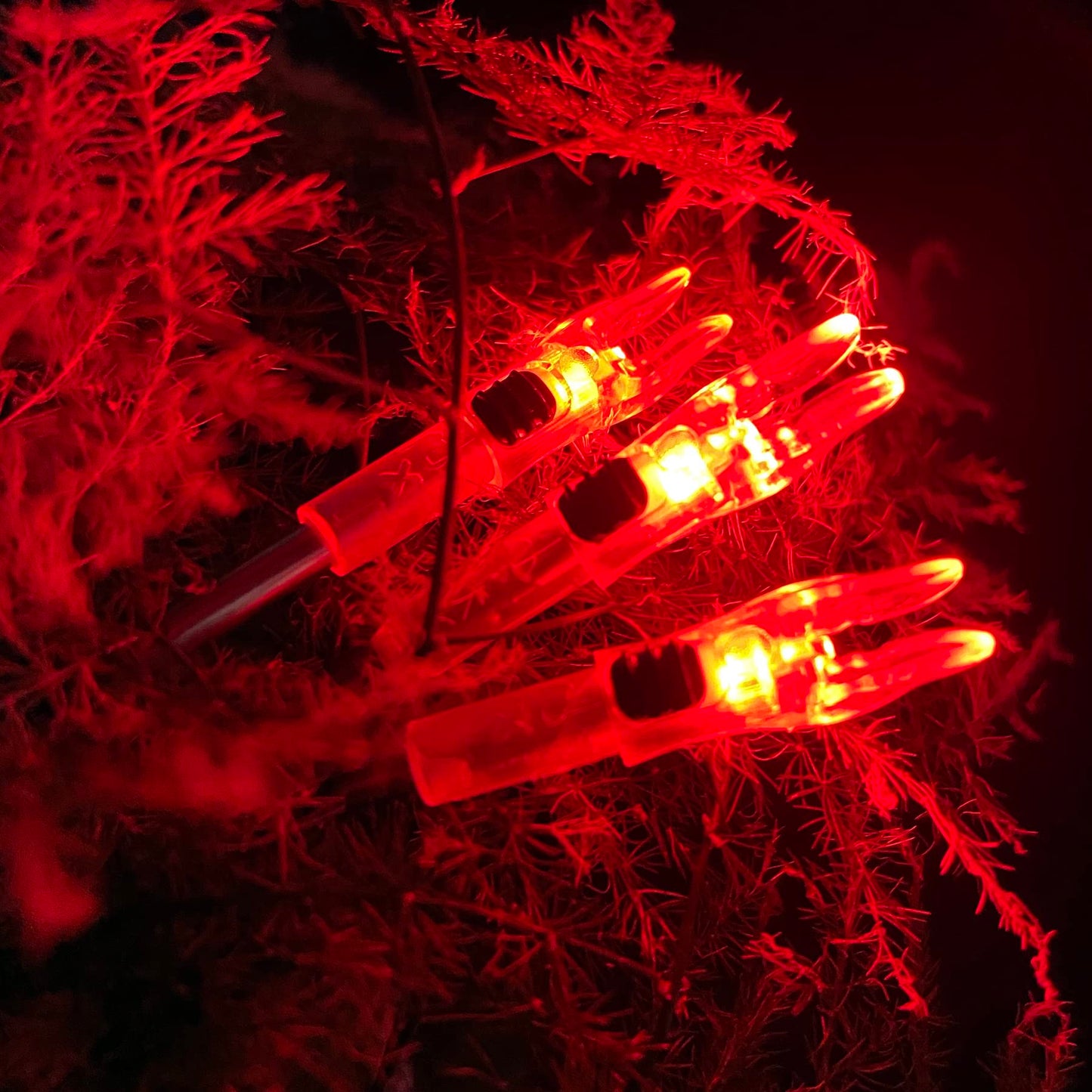 KEAUP 6PCS X Lighted Nocks for Arrows with .204 .233 .244 .246 Inside Diameter with H, S, GT Bushings High-Visibility LED Arrow Nocks, ON/Off Switch Included