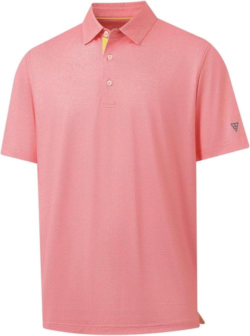 M MAELREG Men's Golf Shirt - Short Sleeve Dry Fit Polo | Moisture-Wicking Performance Patterns