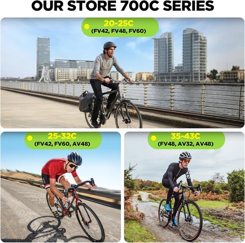 700C Bike Tube by [Brand Name] - Butyl Inner Tube with 2 Tire Levers | Fits 700x20C-25C Sizes