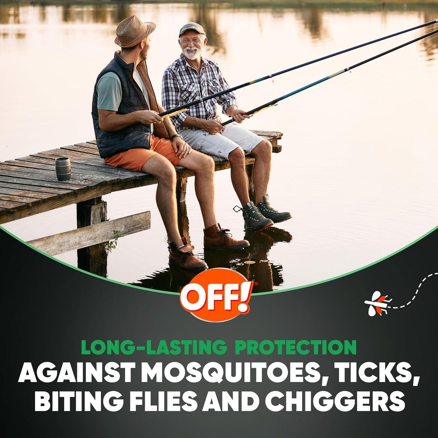 OFF! Deep Woods Insect Repellent Spray - 6 Ounce Pack of 2 for Hunting, Camping & Fishing