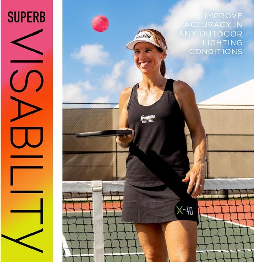 Franklin Sports X-40 Outdoor Pickleballs - Official USA Pickleball Ball for APP Tour & US Open - Regulation Size