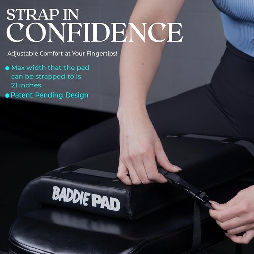 Baddie Pad Hip Thrust Bench Pad - Foam Barbell Cushion for Back & Neck Support | Gym Equipment