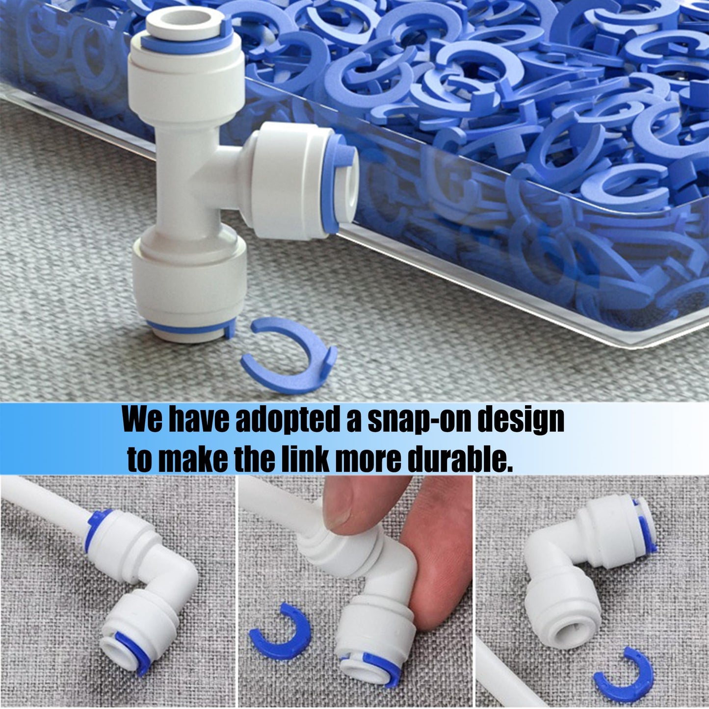 Water Line Kit, Lifevant 1/4” O.D. Water Tubing 32.8FT for R.O. System and ice Maker with 12-PCS Quick Connect and Tubing Cutter