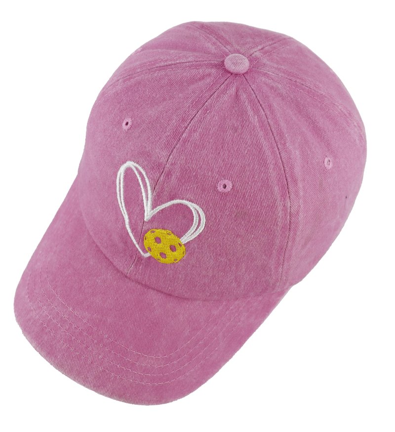 Pickleball Gifts for Men Women, Funny Sports and Outdoors Heart Pickle Ball Hats, Christmas Mothers Fathers Day Birthday Gift for Pickleball Lovers Pink