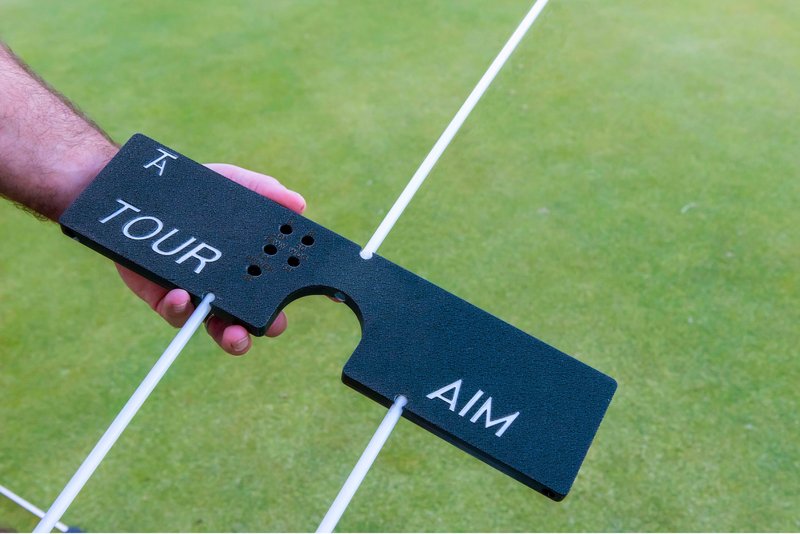 Tour Aim 2.0 Golf Training Aid – 11-in-1 Alignment Sticks & Swing Plane Golf Practice System – Lightweight Alternative to Heavy Brick-Like Golf Aids – Maximum Portability, Accuracy & Consistency