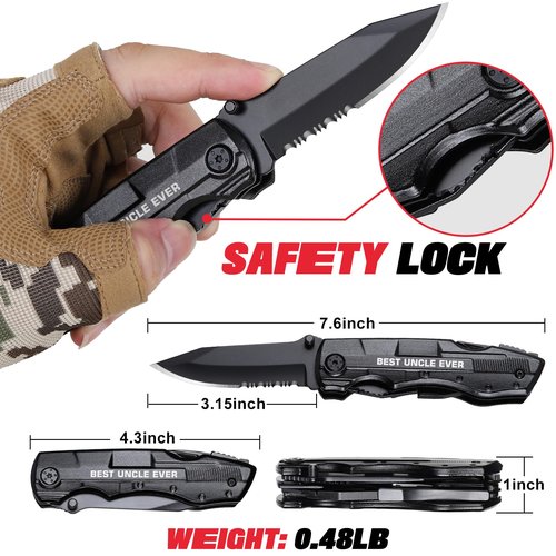 Gifts for Uncle, BEST UNCLE EVER Multitool Knife, Uncle Gifts for Christmas, Uncle Gifts, Best Uncle Gifts, Uncle Birthday Gift, Gifts Idea for Uncle