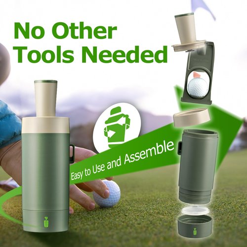 Wiz Bottle Golf Ball Cleaner Washer – Portable, Tool-Free, Patent-Pending Dirt Filter – Perfect Golf Gift for Tournaments, Men, Women, and Kids