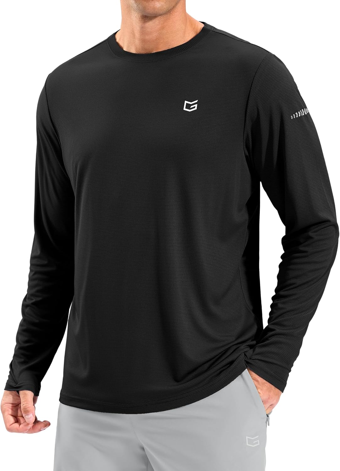 Skiennix Men's Long Sleeve UV Protection Shirt - Lightweight Cooling UPF 50+ Rash Guard