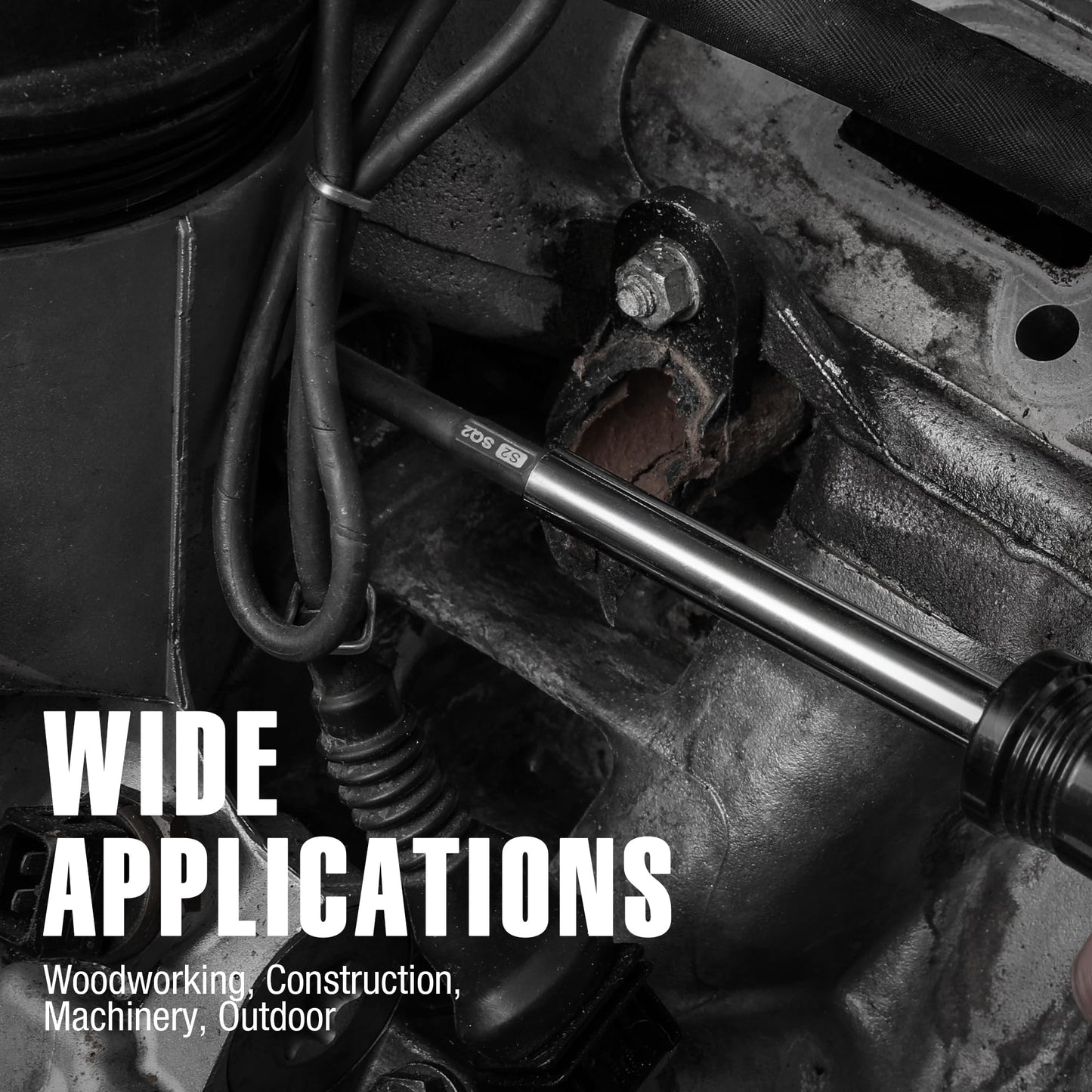 WORKPRO 10pcs Square Bit Set, CNC Machined S2 Steel Magnetic Screwdriver Bits Set, 1/4 Inch Hex Shank Driver Bits, 2.3 Inch Long Screwdriver Bits Set with Storage Box