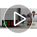 Large LED Gym Clock Timer with Remote Control - Green