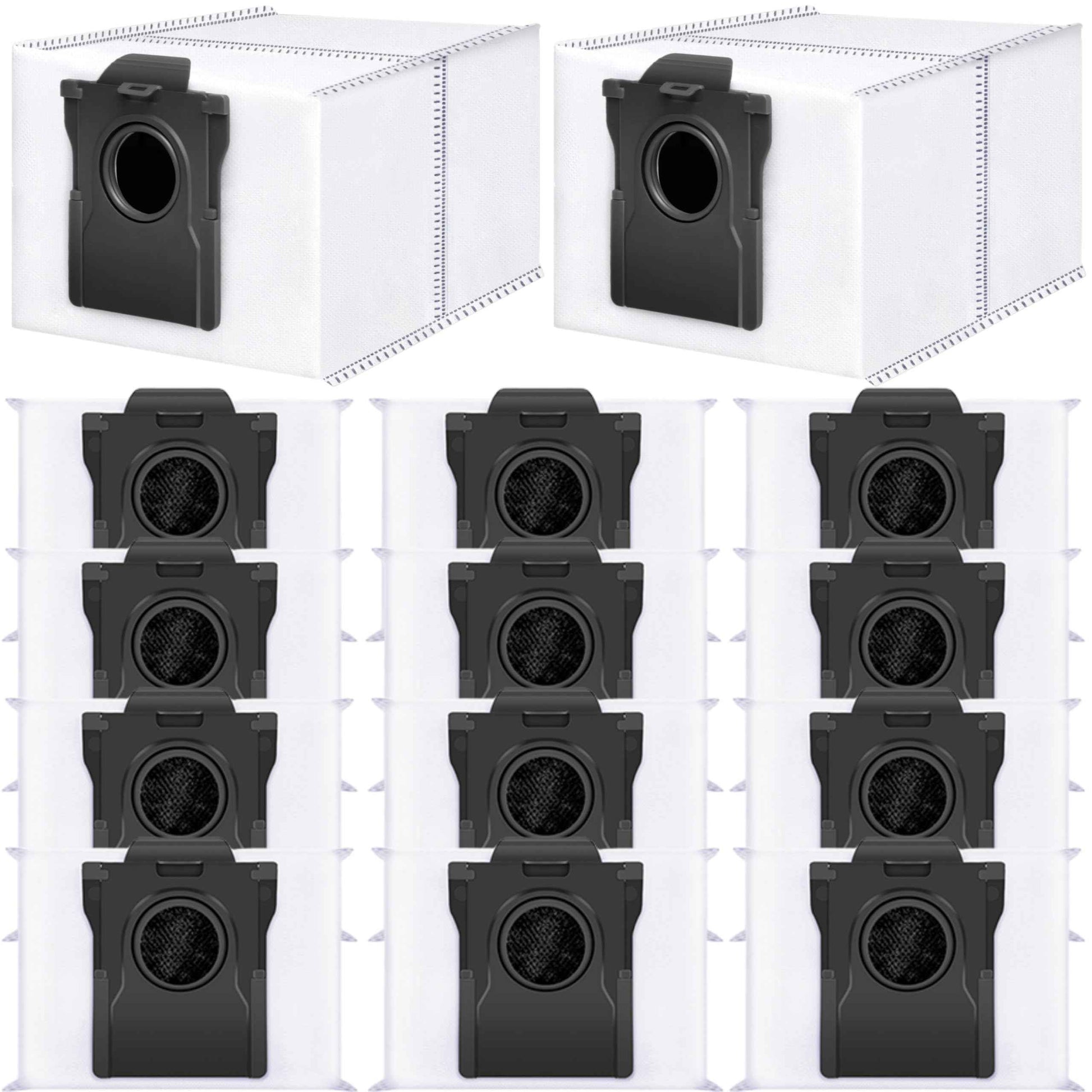 Bluearks 14Pcs Compatible with Dreame L10s Ultra Gen 2/X50 Ultra/L40 Ultra Robot Vacuum,3.2-Liter Large Capacity Activated Carbon Adsorptio Bags,Four-Layer Sealed Disposable dust bag,9 Week