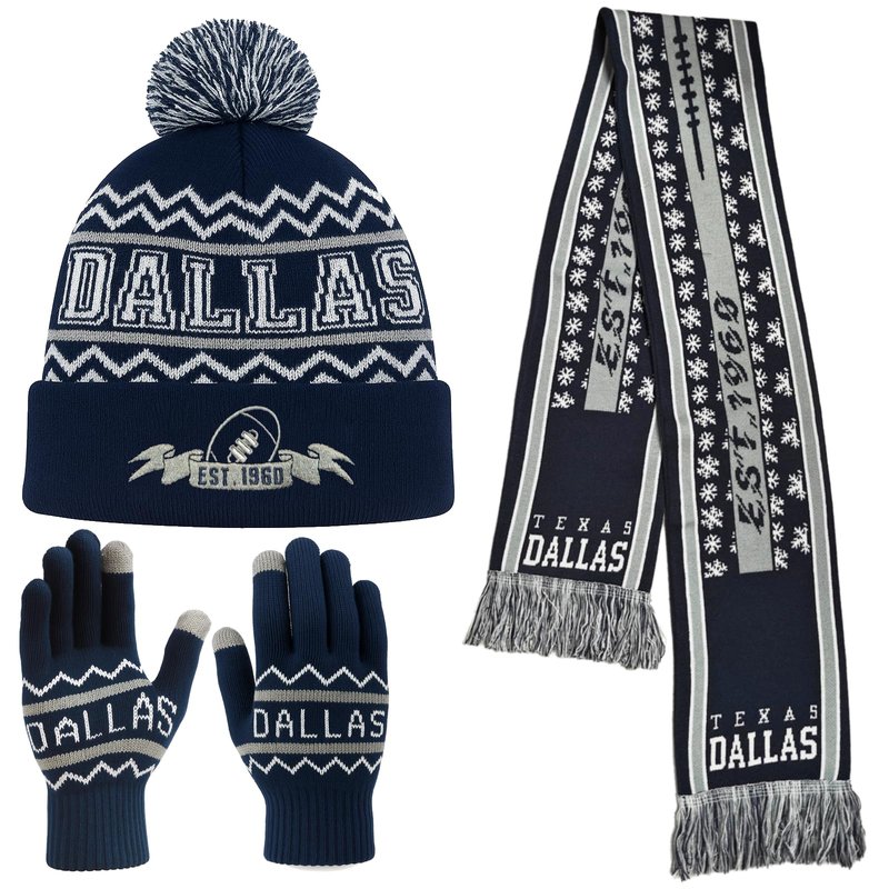 Vintage Classic Skull Cap Beanie Hat with Warm Gloves and ‌Extended Scarf Cuffed Winter Hat Knit Comes