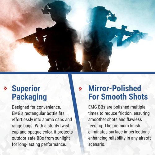 Evike Airsoft - EMG International Match Grade 6mm Airsoft BBs | Precision Performance 0.20g