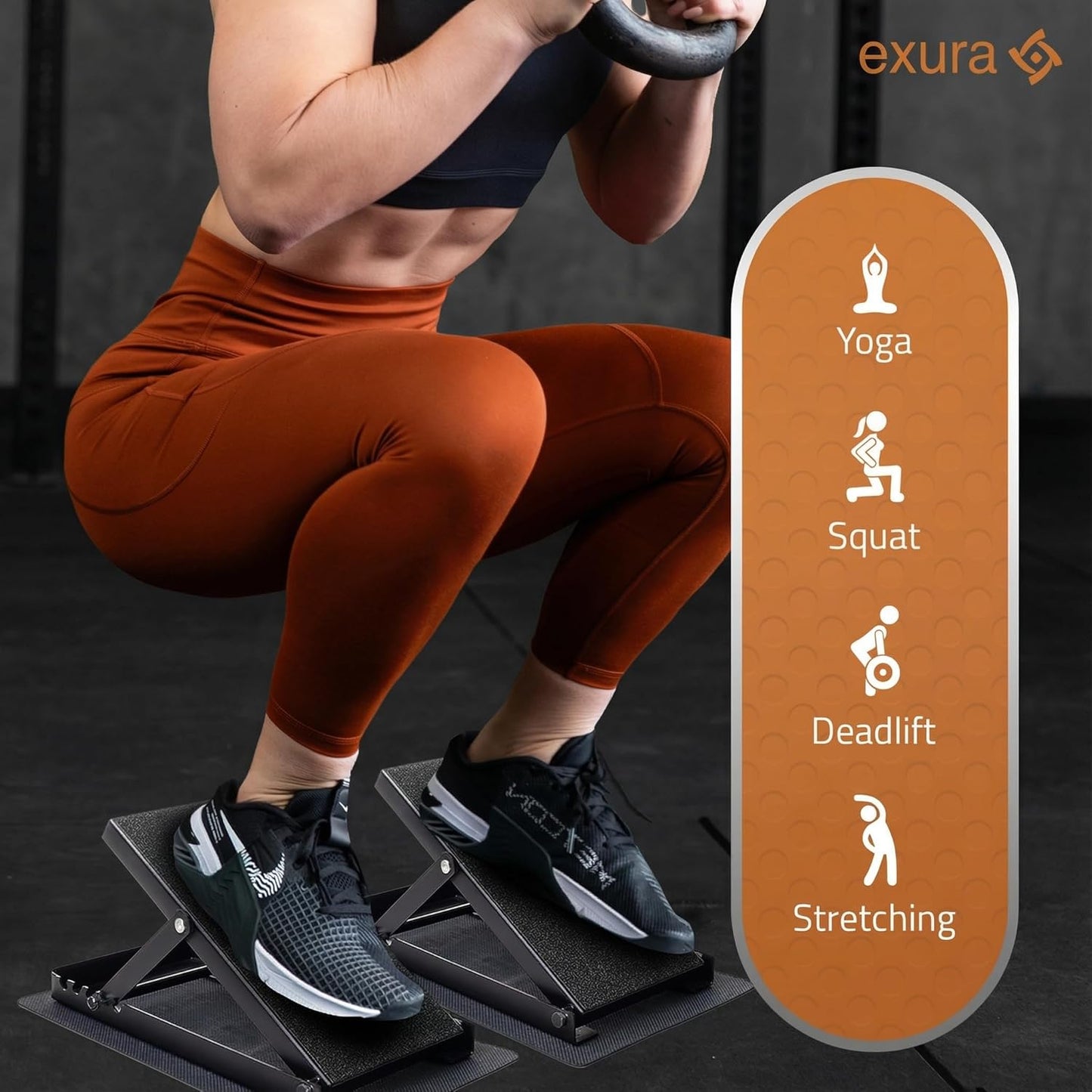 Slant Boards Adjustable - Wide Metal Slant Ramps for ATG Training & Physical Therapy | Calf Stretching Wedge
