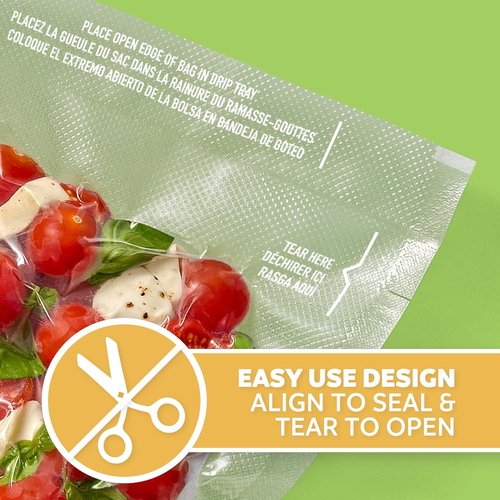 FoodSaver Quart Vacuum Seal Bags - Easy Use Pre-Cut Storage Bags | 19 Pack for Convenient Sealing
