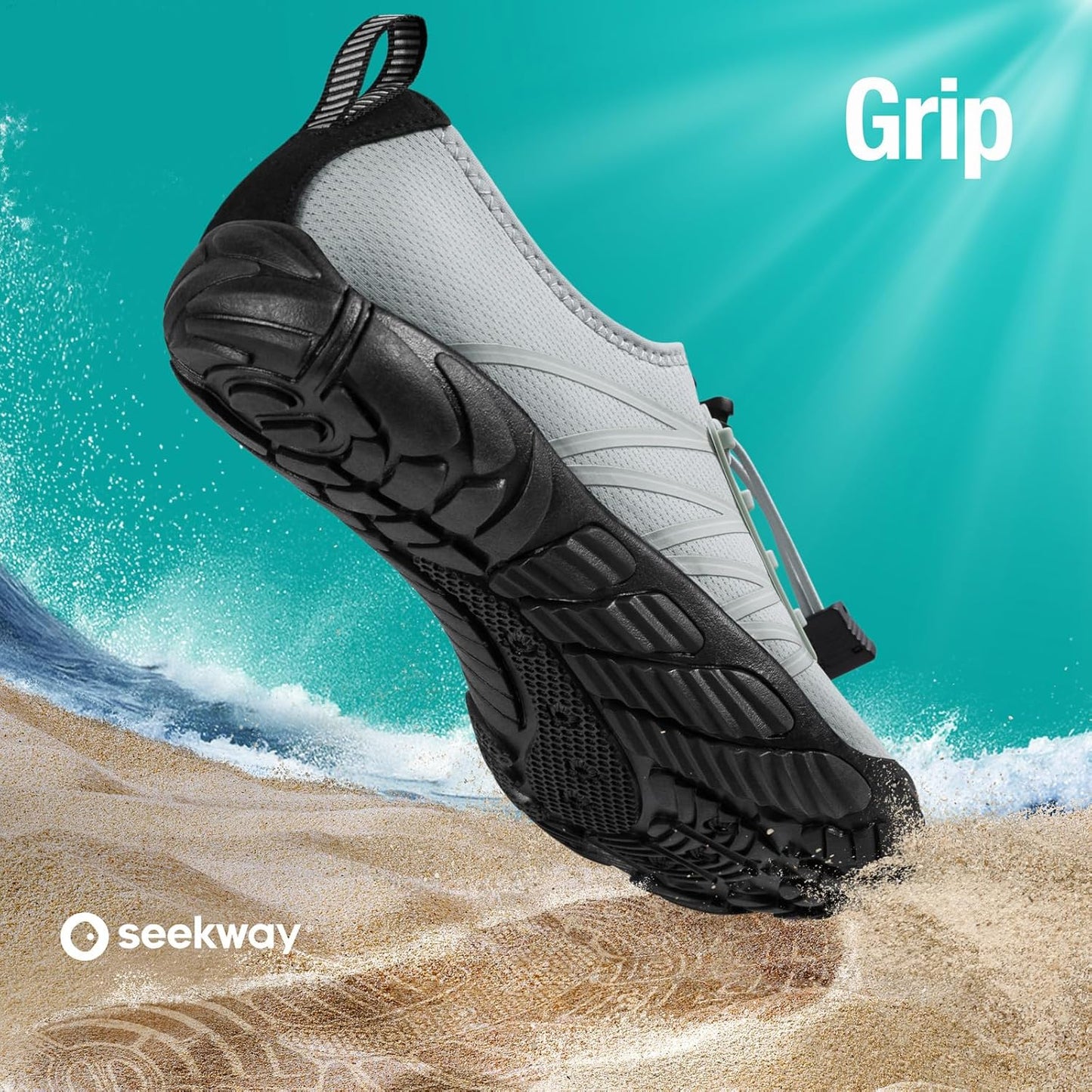 SEEKWAY Quick-Dry Water Shoes for Men & Women - Barefoot Aqua Socks for Beach, Pool & Hiking