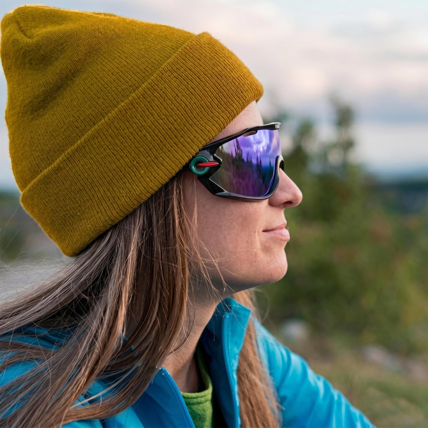 2 Pcs Running Glasses for Men and Women - Polarized Running Shades with Secure Fit, Scratch-Resistant Polycarbonate Lenses, Lightweight and Flexible Cycling Glasses for Running's, Tennis, and Fishing