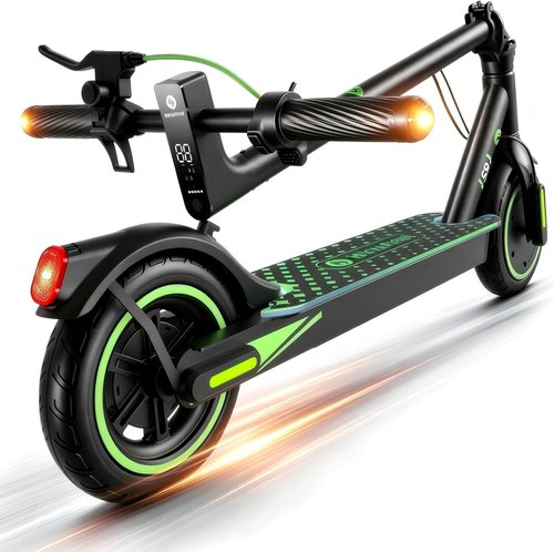 Isinwheel S9/S9Pro Electric Scooter - 19MPH Speed, 350W Motor, 12/19 Miles Range, Foldable Design
