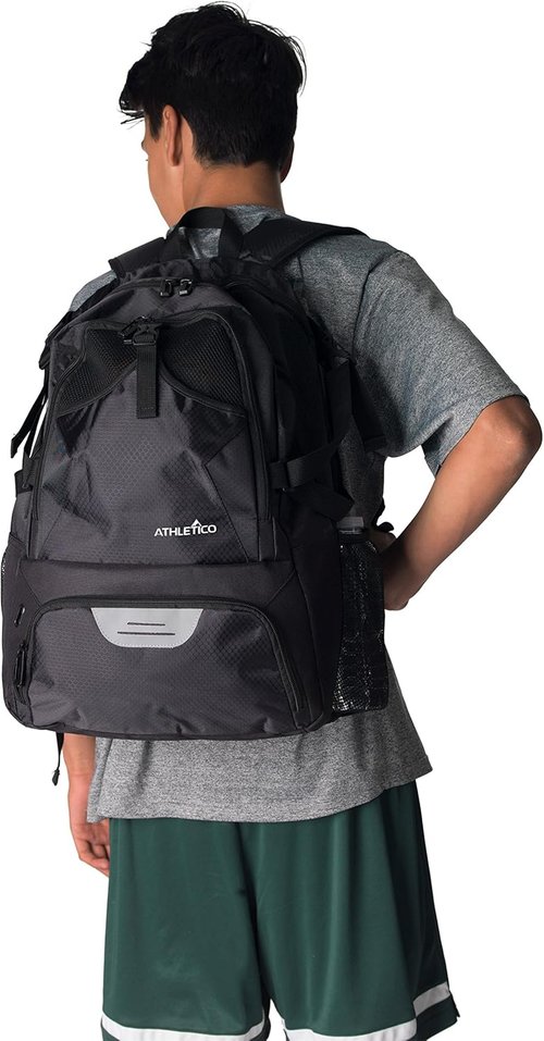 Athletico Soccer Backpack - Versatile Sports Bag with Cleat & Ball Holder | Ideal for Soccer, Basketball, Football