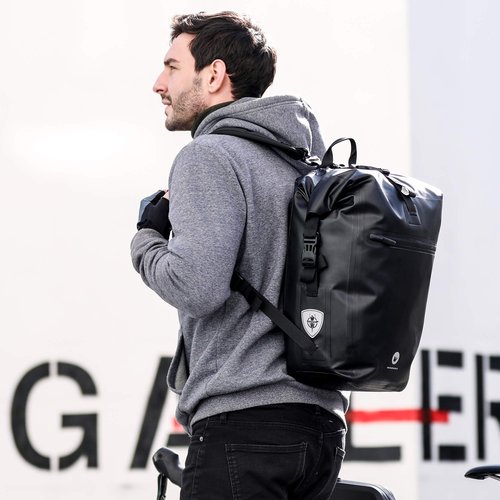 HUNTVP 27L Bike Pannier Bag Backpack Multifunctional Bicycle Bag Cycling Bicycle Rear Seat Trunk Pack Bag Bike Saddle Bag Backseat Pack Bag(Black)