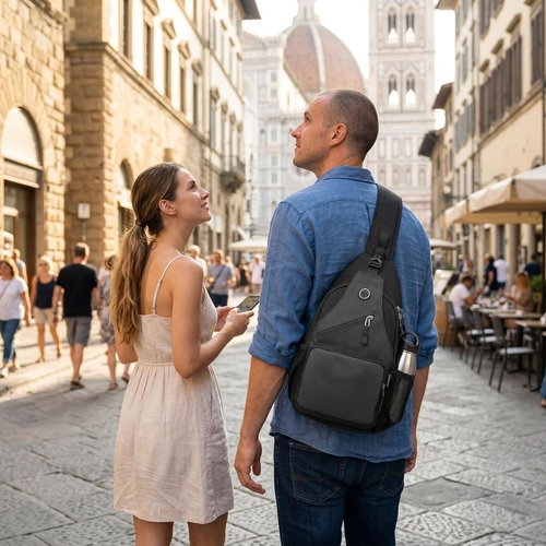 Javolto Sling Bag for Men - Versatile Crossbody Backpack | Casual Daypack for Travel & Hiking