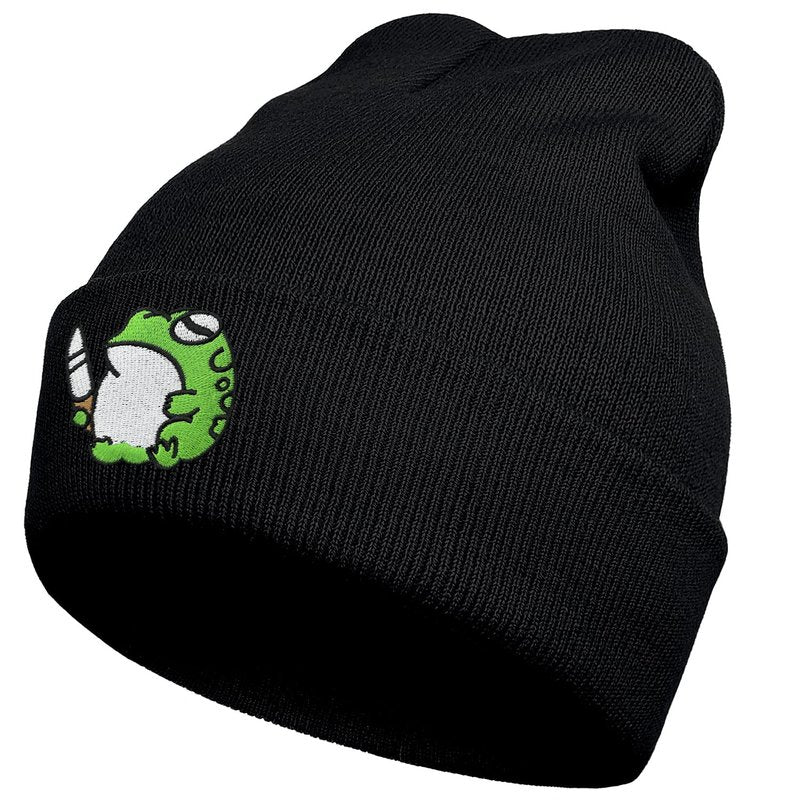 UYDOXCU Funny Cool Beanies Cute Gothic Knit Hat for Men and Women (Frog)