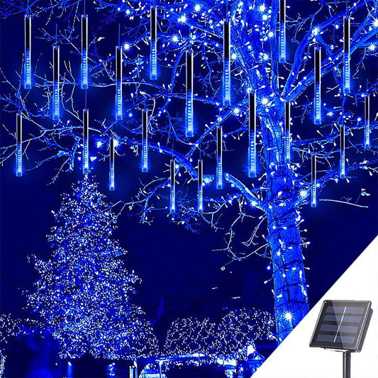 Kwaiffeo Solar Lights Outdoor, 16 Tubes(Equivalent to 2 Sets of 8-Tube) Meteor Shower Light for Garden Yard Tree Outdoor Bushes Decorations