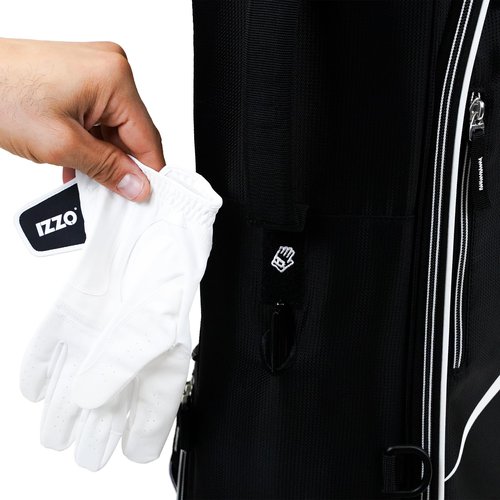 Izzo Ultra Lite Stand Bag, Black,Black/White 3.2 pounds