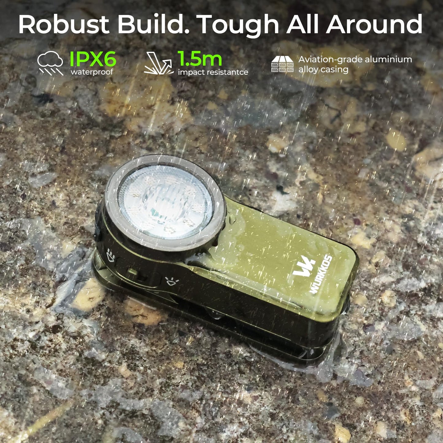Wurkkos HD03 EDC Flashlight Rechargeable Clip-on Light 90 High CRI