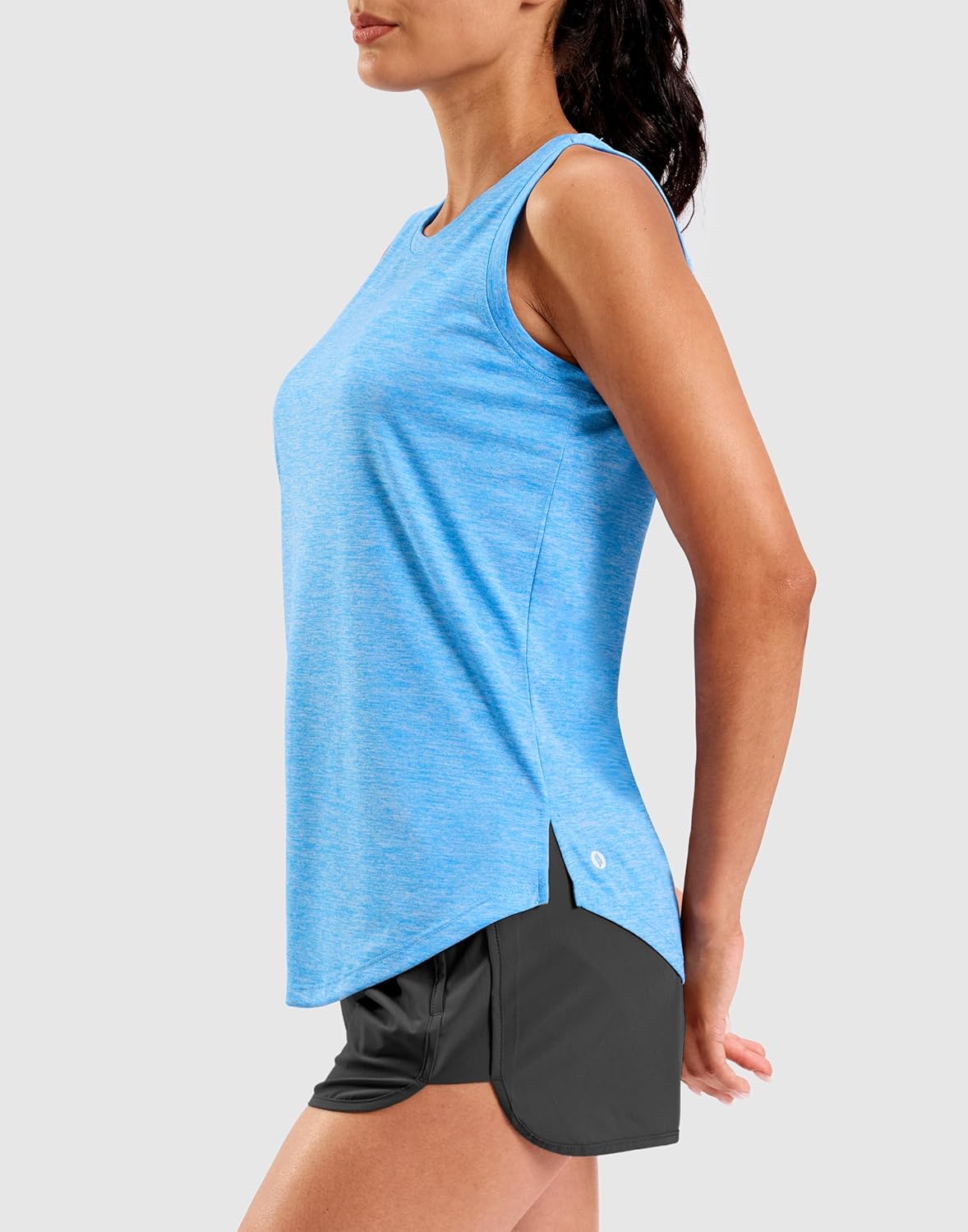 SANTINY Women's Lightweight Sleeveless Workout Tank Top - Athletic Yoga & Tennis Shirt, Loose Fit
