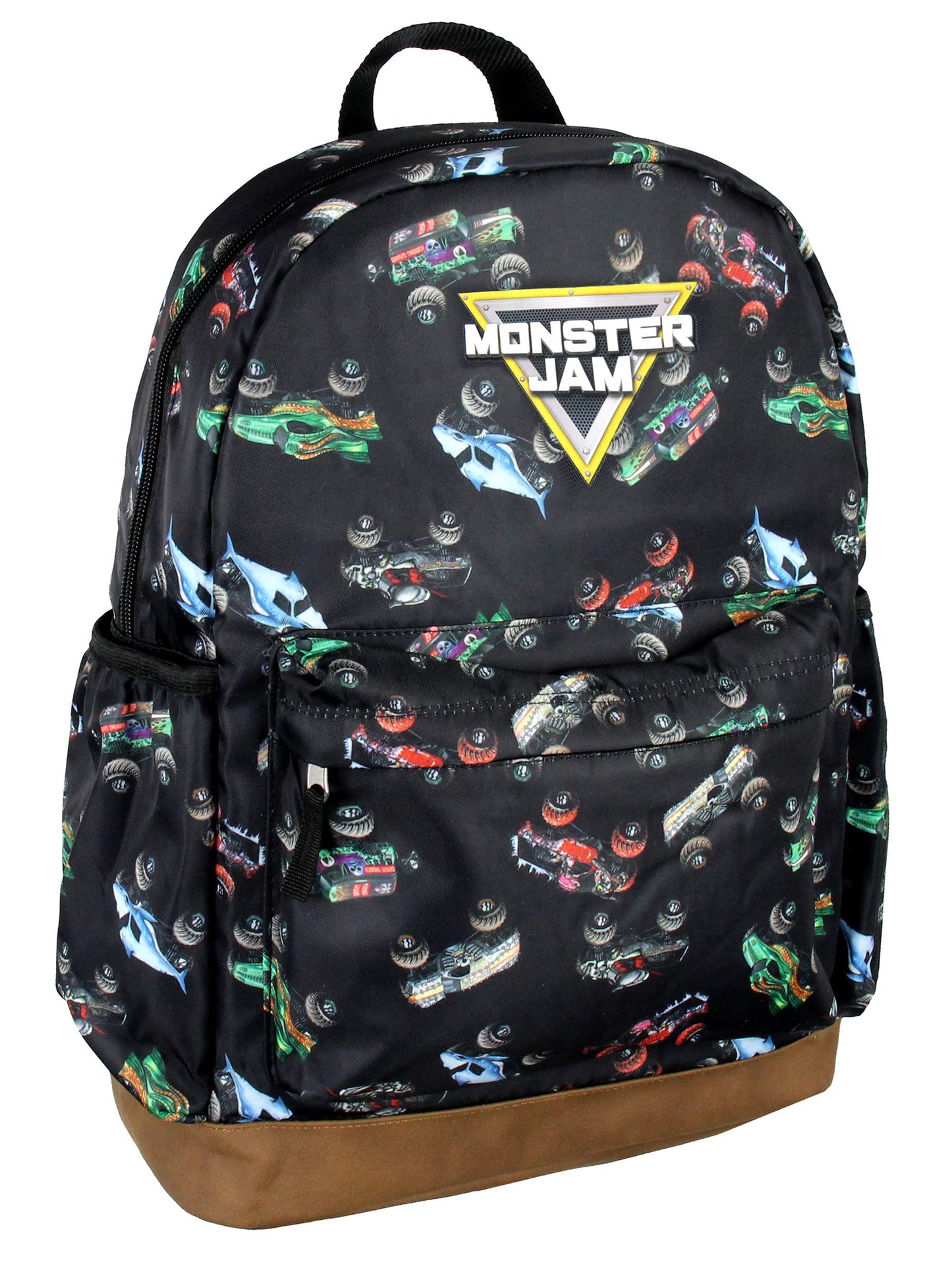 INTIMO Monster Jam Trucks Dragon Zombie Grave Digger Megalodon All Over Print Backpack 16"