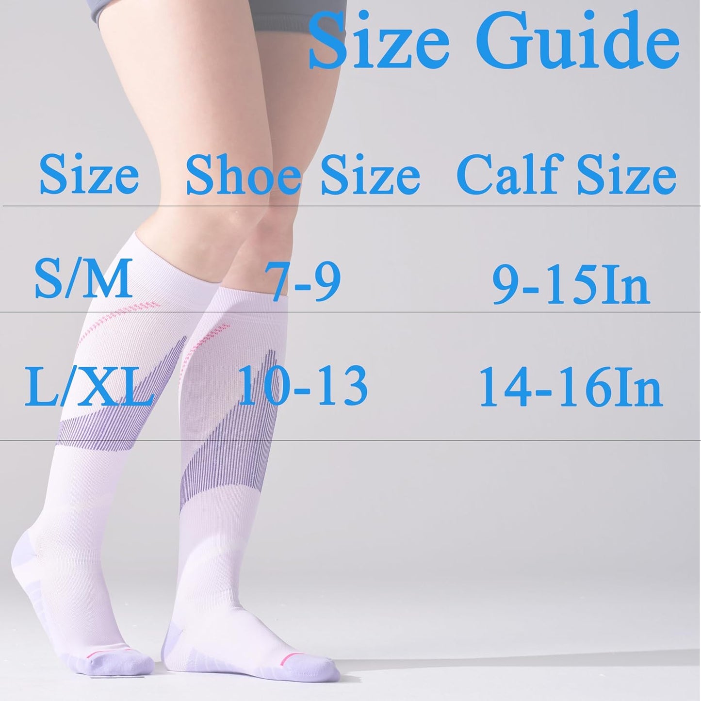 Skiennix Compression Socks - 20-30mmHg Graduated Support for Women | 4 Pairs for Running & Athletic Use
