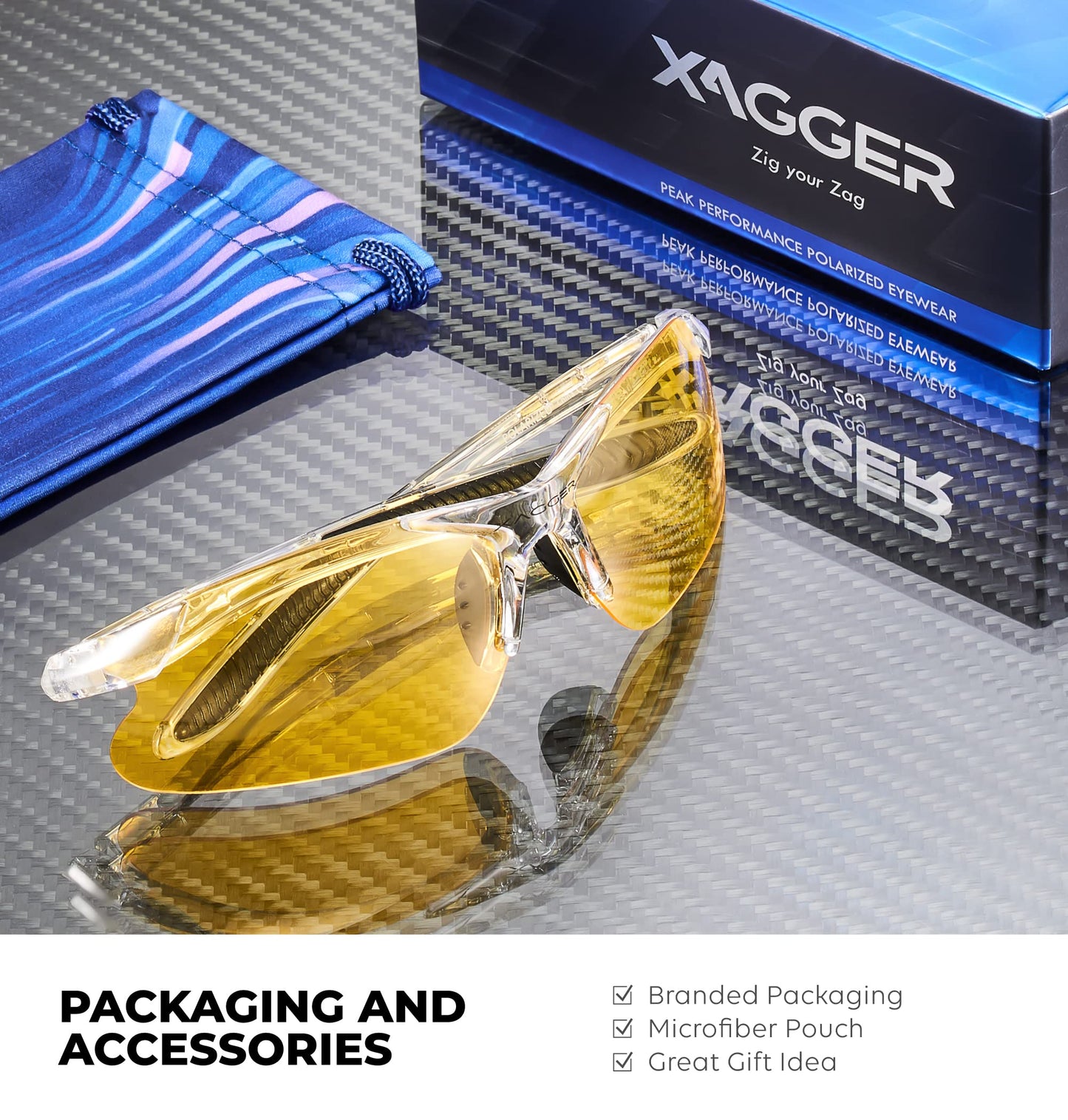 Xagger Kids Youth Polarized Sports Sunglasses for Boys Girls Baseball Softball Glasses TR90 Frame