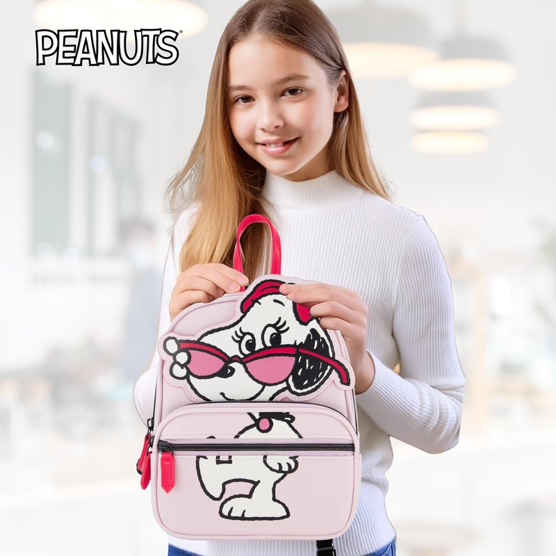 Peanuts Backpack, Mini Travel Bag, Belle with Sunglasses, Lilac, One Size