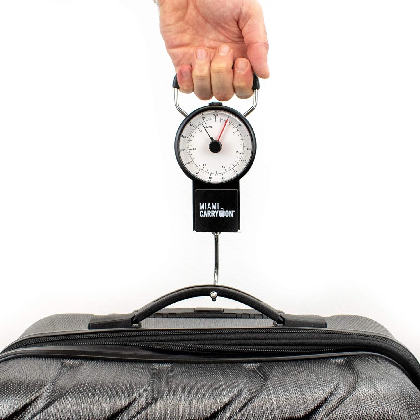 Skiennix Mechanical Luggage Scale - Accurate Weight Measurement Up to 75 Pounds | Includes Tape Measure